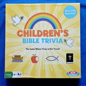 NEW Childrens Bible Trivia Family Board Game - Ideal 1000 Questions - NIB Sealed